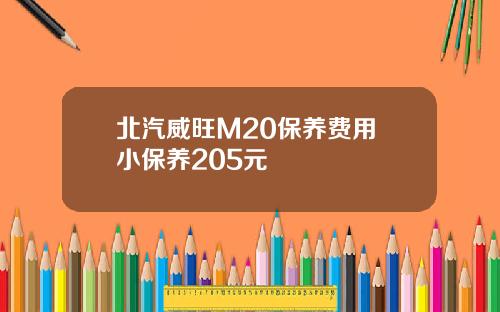 北汽威旺M20保养费用 小保养205元
