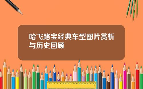 哈飞路宝经典车型图片赏析与历史回顾