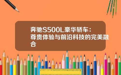 奔驰S500L豪华轿车：尊贵体验与前沿科技的完美融合