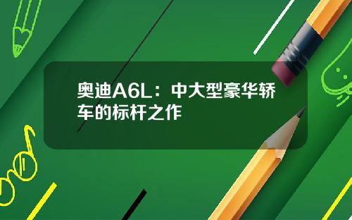 奥迪A6L：中大型豪华轿车的标杆之作