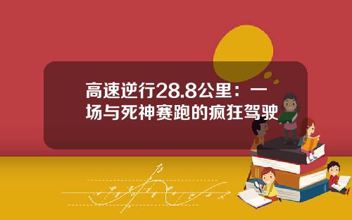 高速逆行28.8公里：一场与死神赛跑的疯狂驾驶